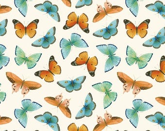 Butterfly Cotton Fabric By The Yard