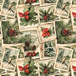 Christmas Memories Cotton Fabric By The Yard