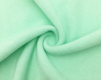 Solid Mint Anti-Pill Fleece Fabric By The Yard (Heavy Weight)