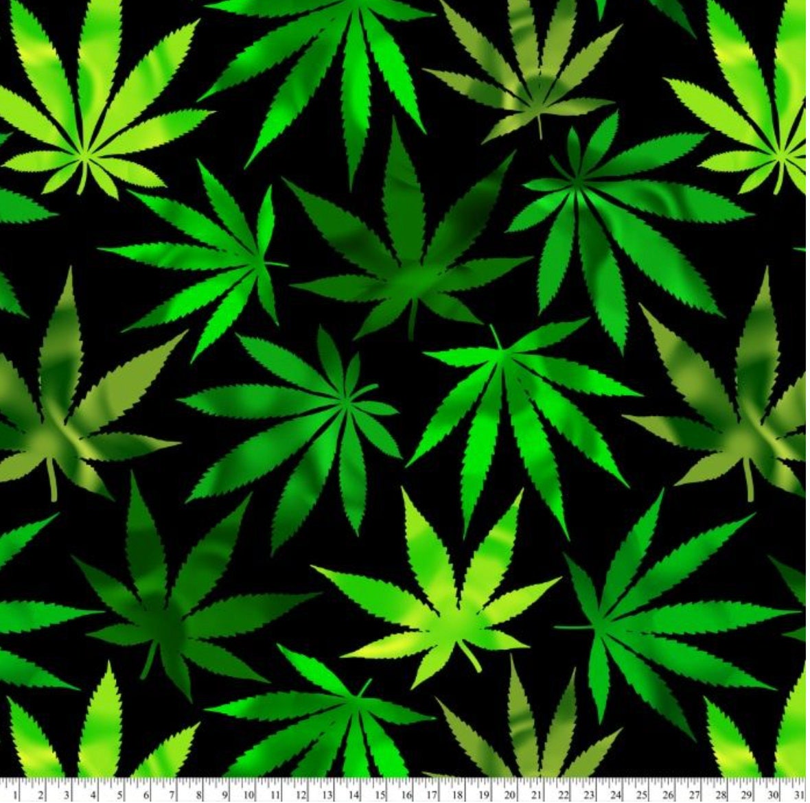 Cannabis Marijuana Anti-Pill Fleece Fabric fabric by the | Etsy