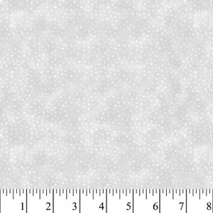 Misty Dots Gray Cotton Fabric by the Yard