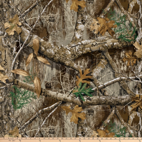 Realtree Edge® Camouflage Anti-pill Fleece Fabric by David Textiles, By The Yard