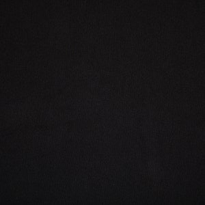 Solid Black Travel Knit Fabric By The Yard