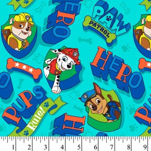 Paw Patrol Hero Pups Cotton Fabric, 1-yard Precuts