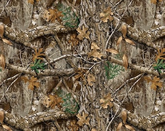 Tela de algodón de camuflaje Realtree Xtra® Edge 2 de David Textiles, cortada a medida