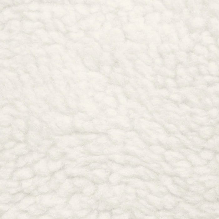 Solid Natural Creamy White Sherpa Plush Fleece Fabric By The Yard