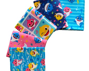 Baby Shark 5-piece Cotton Fabric Fat Quarters Bundle