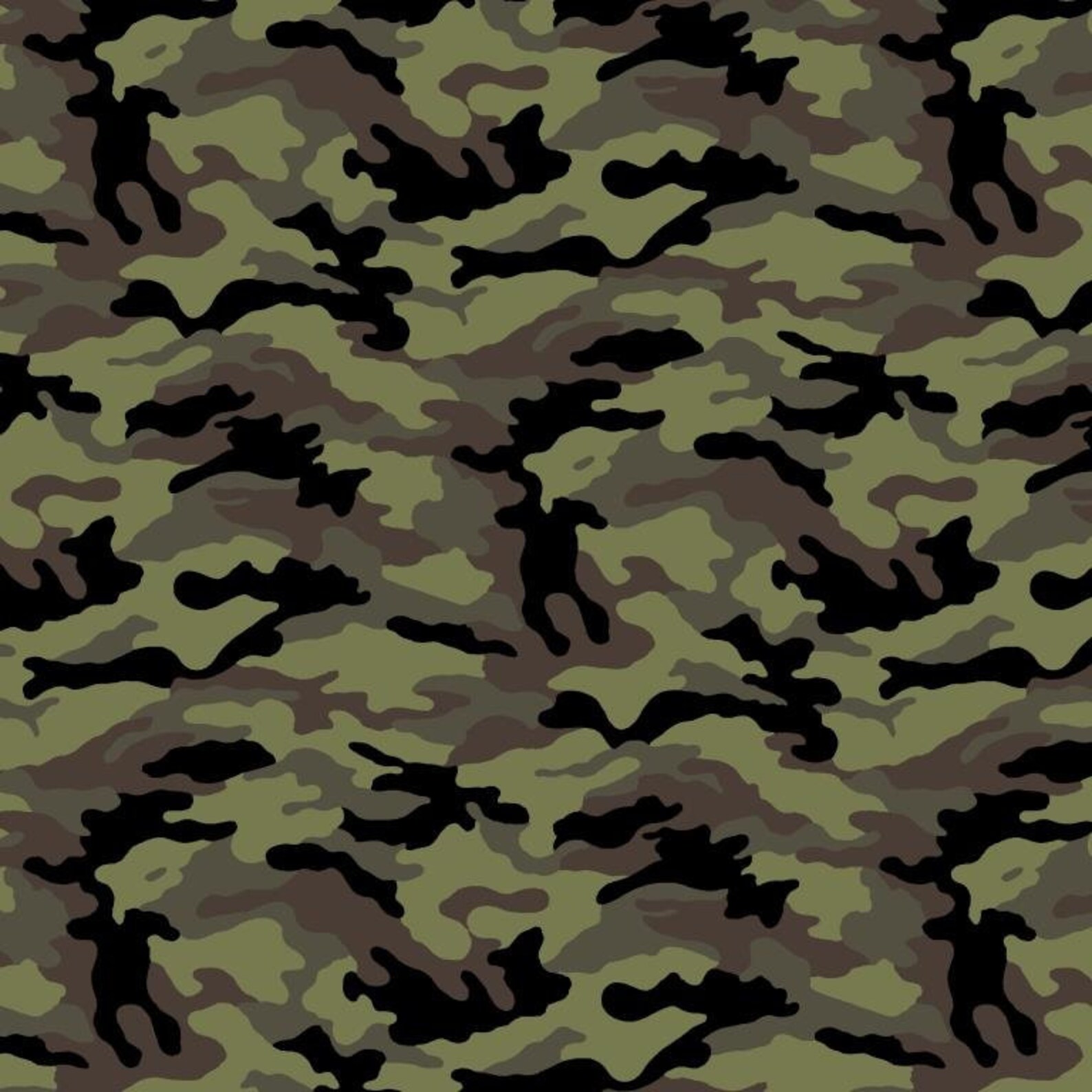 Camouflage Cotton Fabric by the Yard - Etsy