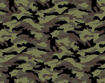 Camouflage Cotton Fabric By The Yard