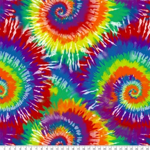 Tie Dye Anti-Pill Premium Fleece Fabric By The Yard