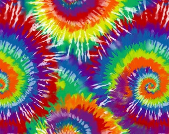 Tissu polaire premium anti-boulochage tie-dye par mètre