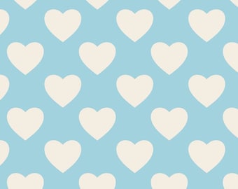 Hearts On Blue Fleece Throw Blanket