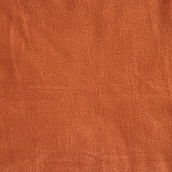 Solid Rust Anti-Pill Fleece Fabric By The Yard (Medium Weight)