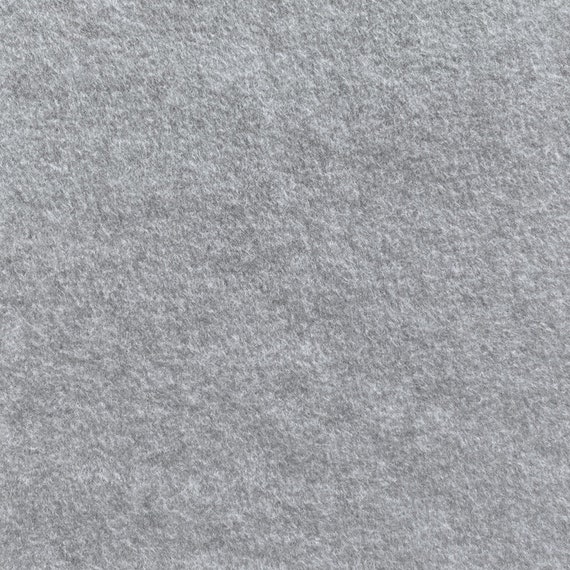 Solid Heather Gray Anti-Pill Fleece Fabric By The Yard (Medium Weight)