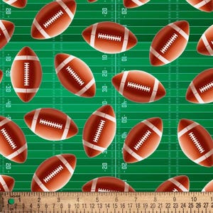 Super Football Cotton Fabric Fat Quarters