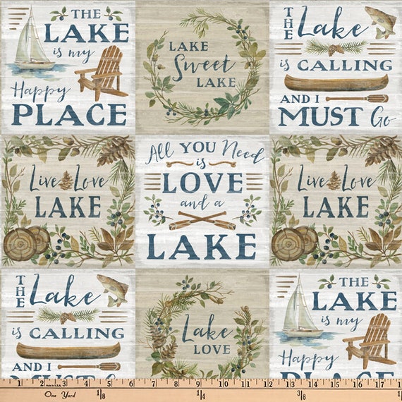 Lake House Cotton Fabric by the Yard -  New Zealand