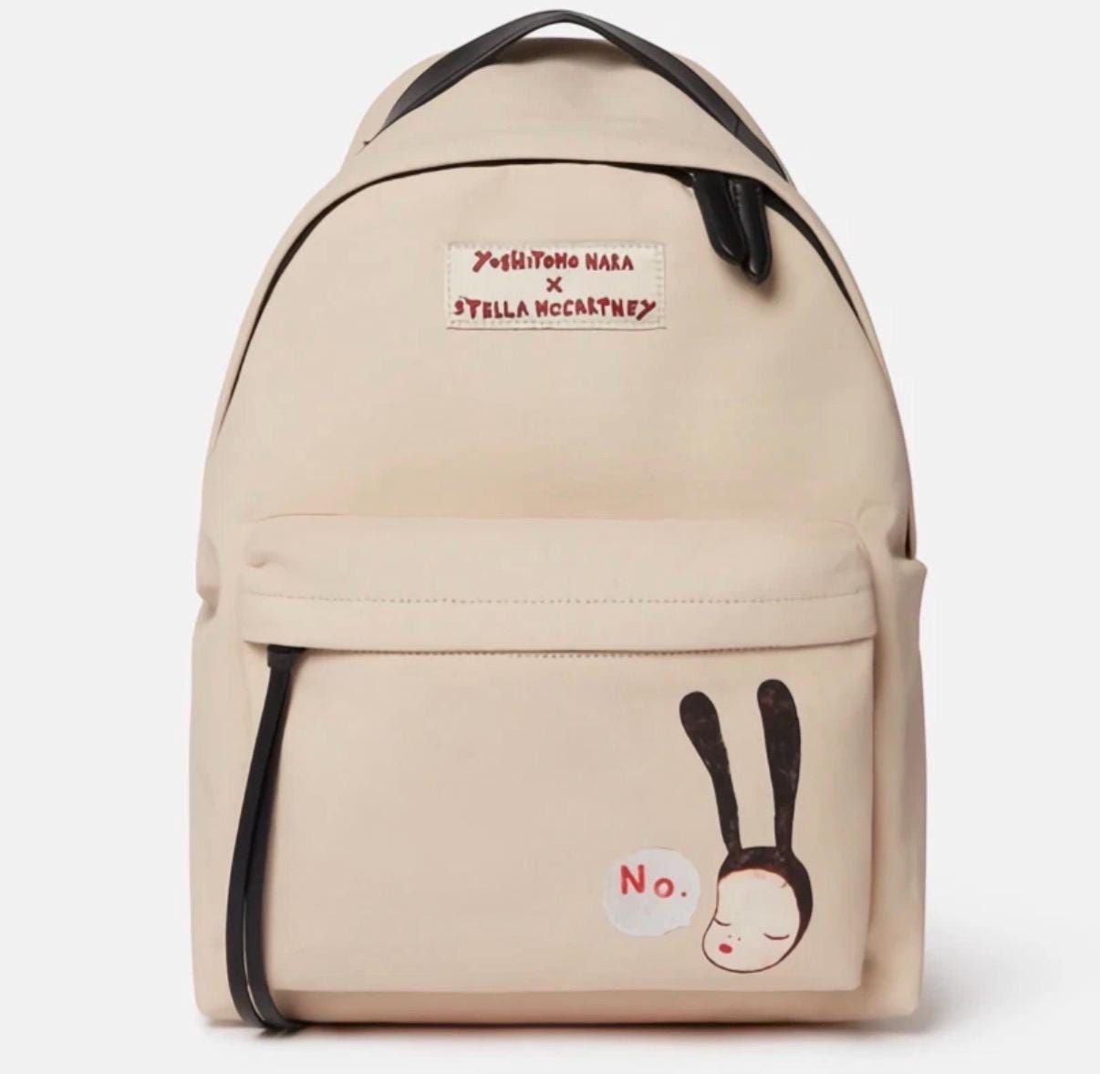 Stella Mccartney X Yoshitomo Nara Collaboration Canvas Backpack