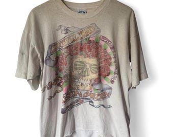 Vintage 1993 Grateful Dead Boston Garden tour T-Shirt | Liquid Blue | Size XL