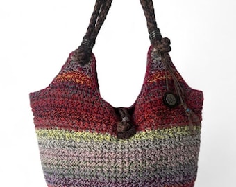 The Sak Colorful Crochet Bucket Bag