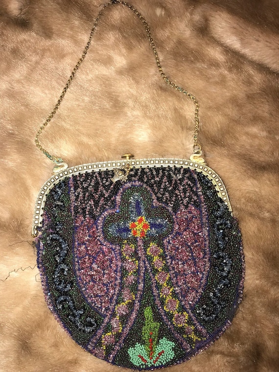 Hand Beaded Purse