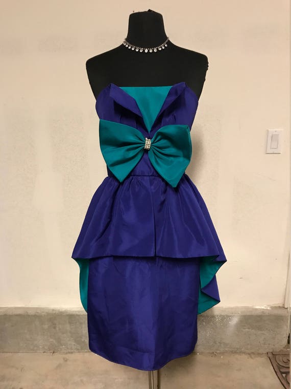 Purple Teal Dress