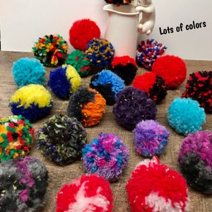 Crafting Glitter Pom Poms Balls Cat Toys Crafts 2 50mm 