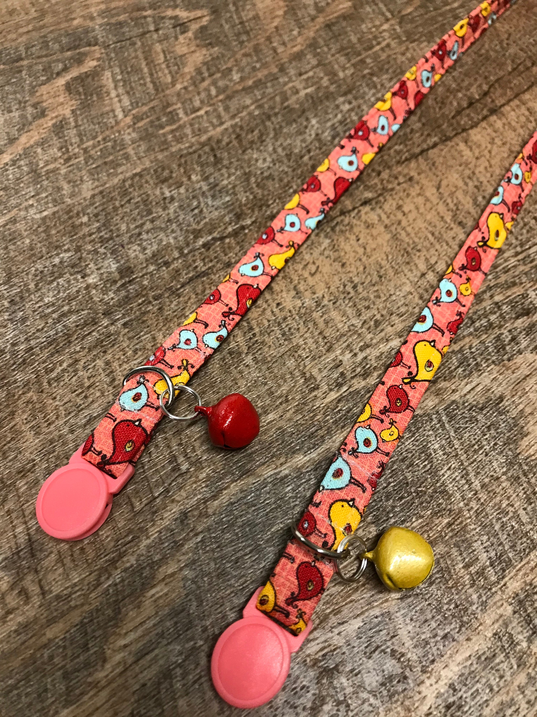 Playful Fun Birds Cat Collar With Safety Breakaway Buckle and Etsy