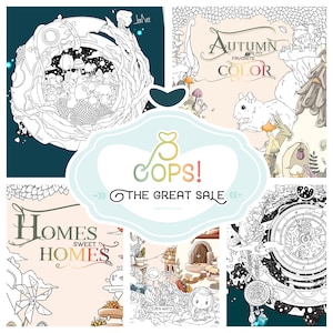 The Great Sale & Nobody's Perfect Sale - Autumn Adult Coloring Book / Salatsonaten / B-Stock / Sell-Off / Half Price / Discontinued products