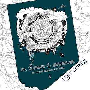 Coloring Book Salatsonaten 3 by Jen Katz katzundtatz  Über  Salatsonaten & Mondscheinkatzen adult coloring book doodles for kids and adults