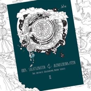 Coloring Book Salatsonaten 3 by Jen Katz katzundtatz  Über  Salatsonaten & Mondscheinkatzen adult coloring book doodles for kids and adults