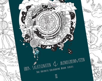 Coloring Book Salatsonaten 3 by Jen Katz katzundtatz  Über  Salatsonaten & Mondscheinkatzen adult coloring book doodles for kids and adults