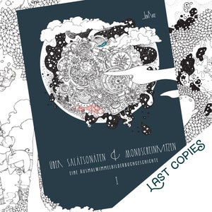 Kolorowanka Salatsonaten 1 - katzundtatz - kawaii doodles kolorowanka dla dorosłych Über Salatsonaten & Mondscheinkatzen I autorstwa Jen Katz