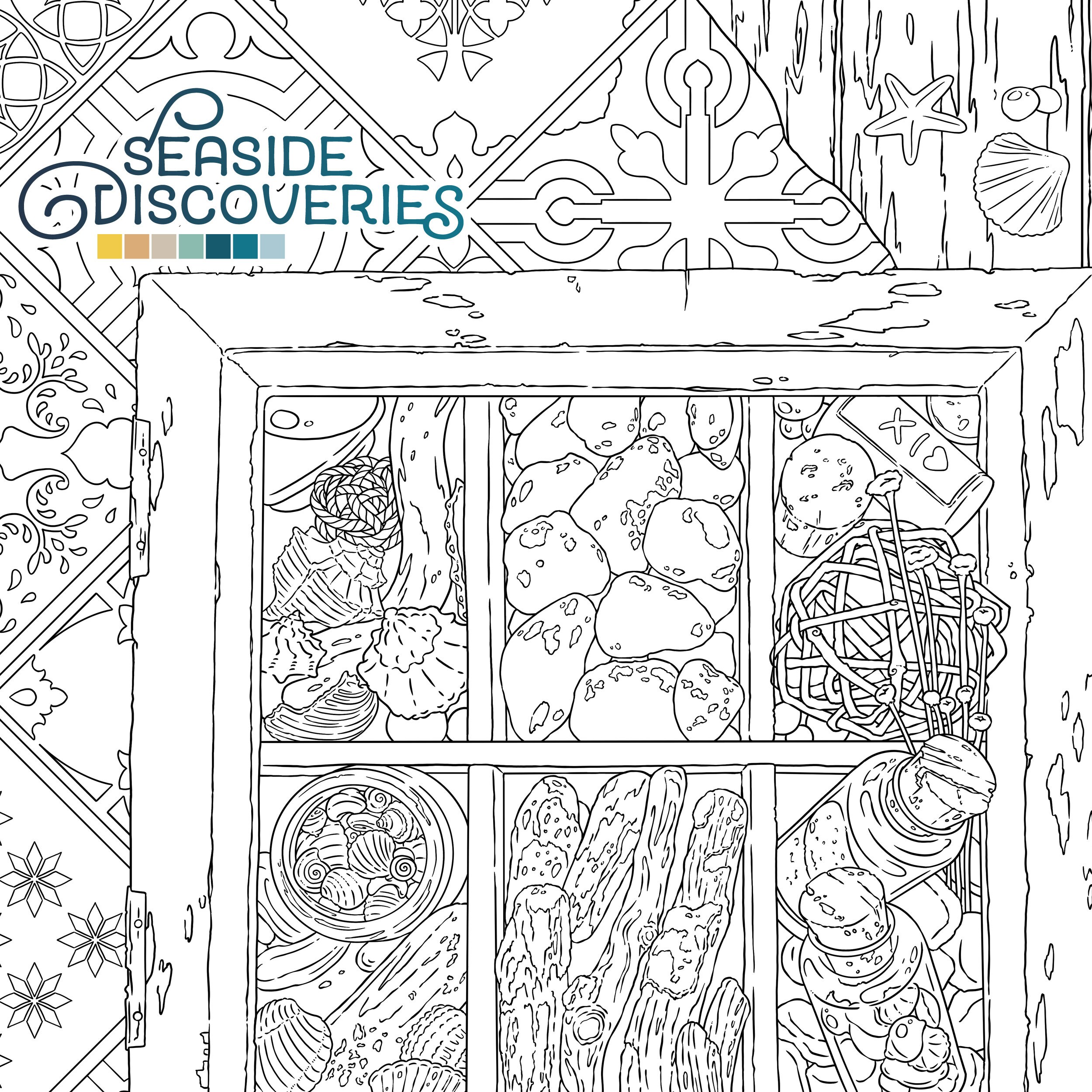 Wishing Well Adult Coloring Page Autumn Garden Illustration Cute Home  Hedgehog Mushrooms Digital Download Printable Pdf by Jen Katz 