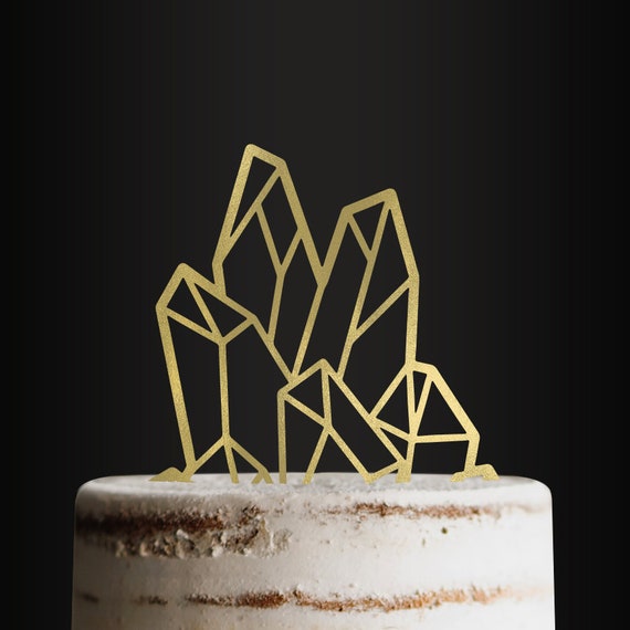 Cake Topper Crystal Cake Topper Wedding Cake Topper Etsy