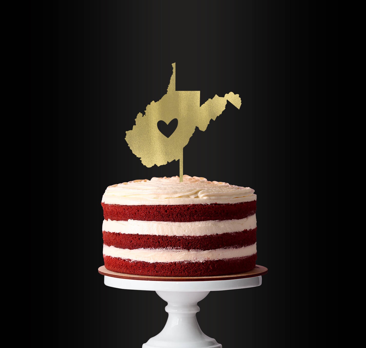 West Virginia Cake Topper Wedding Cake Topper Cake Topper Etsy