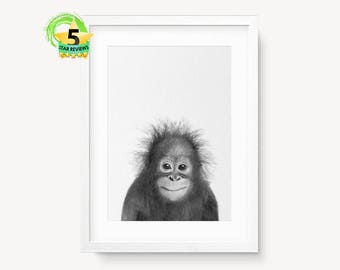 monkey print etsy