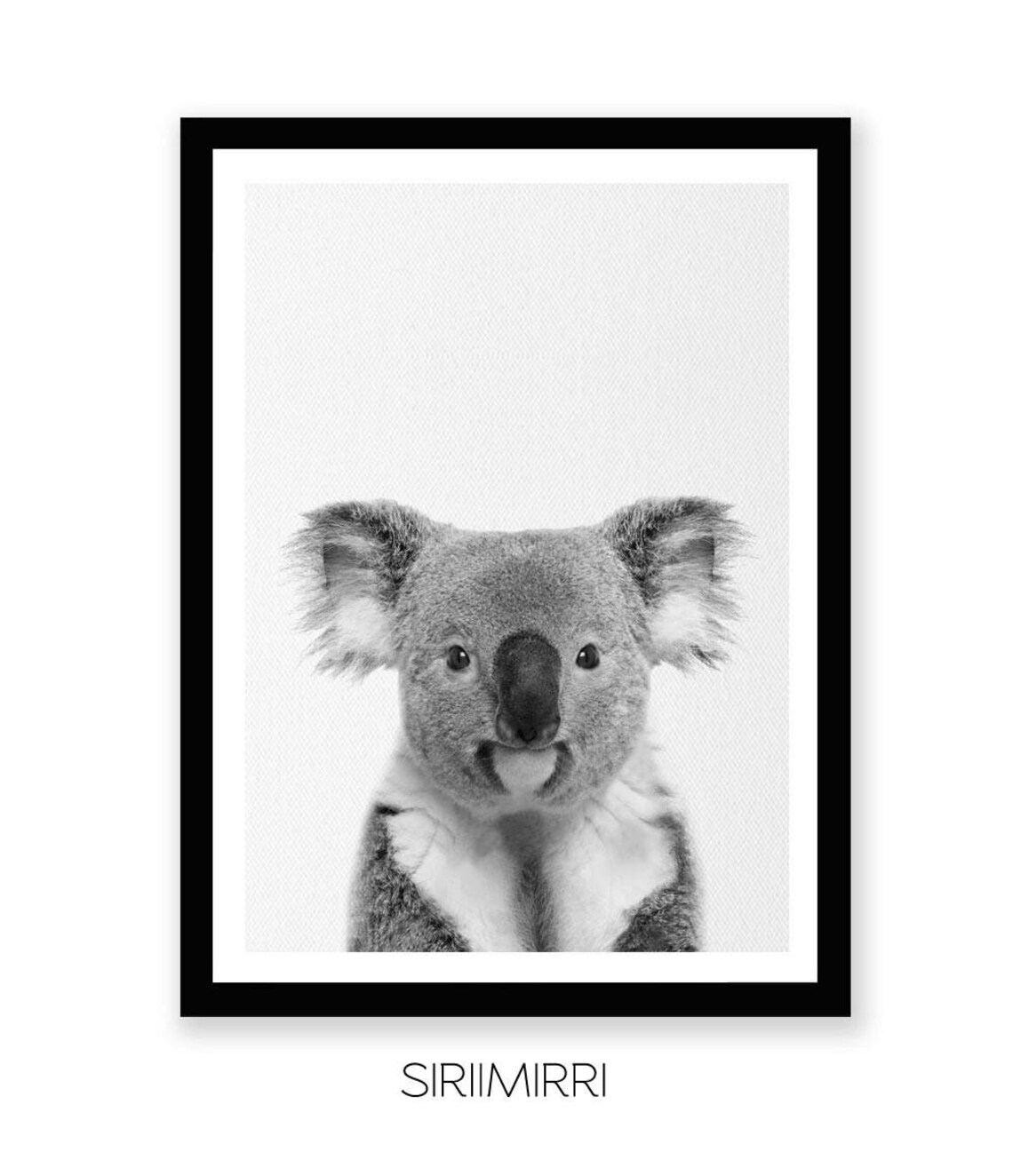 Koala Print Australian Baby Animal Nursery Wall Art Printable Etsy