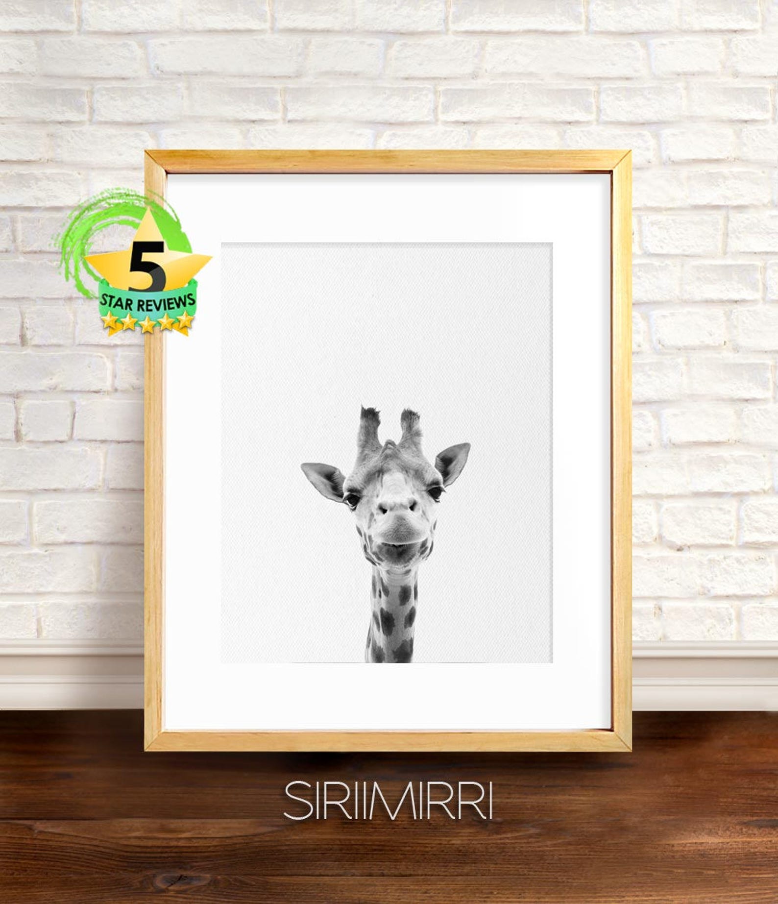 Giraffe Print Giraffe Wall Art Nursery Decor Nursery Animal Etsy India