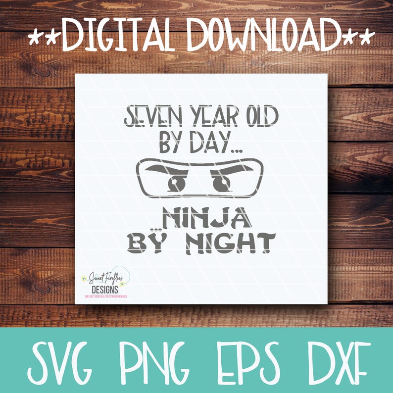 Download Ninja Birthday SVG PNG EPS & dxf Cricut Explore More. | Etsy