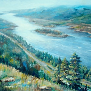 Custom oil painting from photo,  Landscape painting on canvas, Art commission, Mountain painting, Turn photo into art, housewarming gift