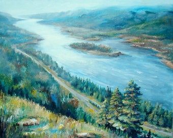 Custom oil painting from photo, Landsape painting on canvas, Art commission, Mountain painting, Turn photo into art, Housewarming gift
