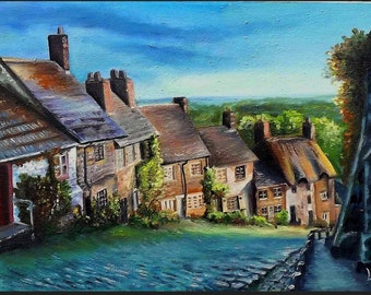 Custom Realistic Landscape Oil Painting from Photo, Personalized Oil Painting Landscape, Romantic landscape, Cityscape wall art, canvas art