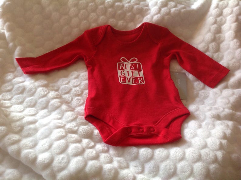 Hand knitted Red and white striped baby cardigan with all in one