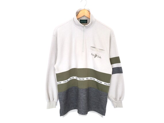 Vintage Polo Ralph Lauren Sweatshirt Half Zipper Embroidery