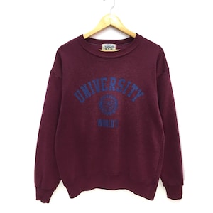 Vintage University Spellout Pullover Jumper Sweatshirt