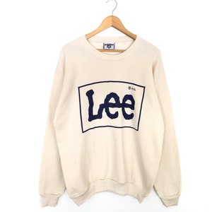 Rare!! Vintage 90s Lee Spellout Pullover Jumper Sweatshirt