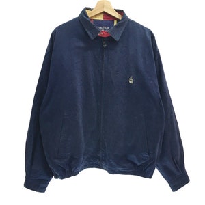 Vintage 90s Nautica Spellout Embroidery Jacket Distressed