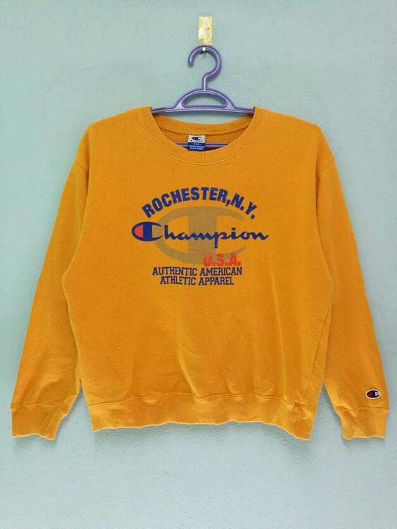 champion jumper orange