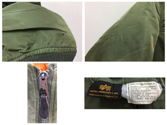 Vintage Alpha Industries Reversible Jacket Made U… - image 7