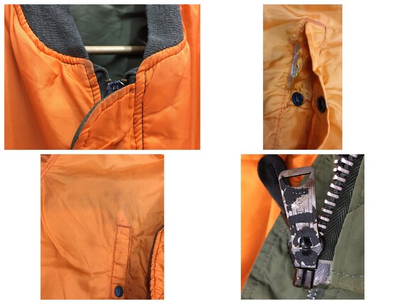 Vintage Alpha Industries Reversible Jacket Made U… - image 6